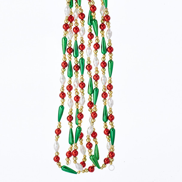 GOLD RED GREEN WHITE GARLAND - H0262