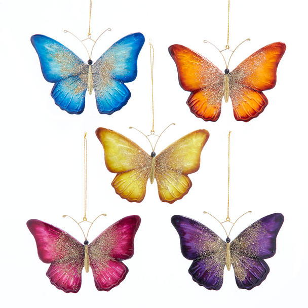 METAL/ CAPIZ BUTTERFLY - S2239