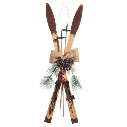 NATURAL CROSSED SKIS - 4519165