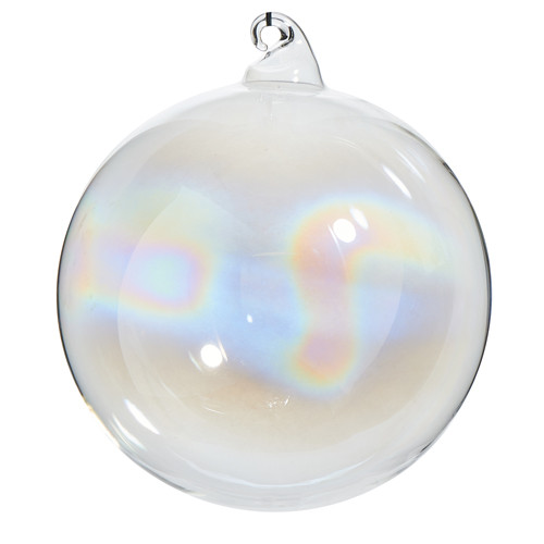IRIDESCENT BLOWN GLASS BALL - 4523087