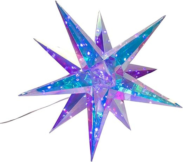 17.75" 60-LIGHT RGB HOLOGRAPHIC STARBURST - AD1066