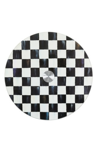 COURTLY CHECK GLASS LAZY SUSAN - 36070-40
