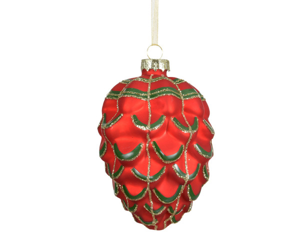 CHRISTMAS RED PINECONE - 071114