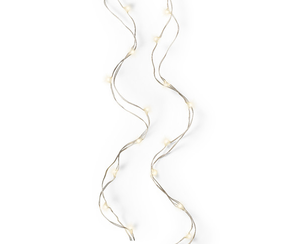 MICRO LED STRINGLIGHTS SILVER/WARM WHITE- 481755