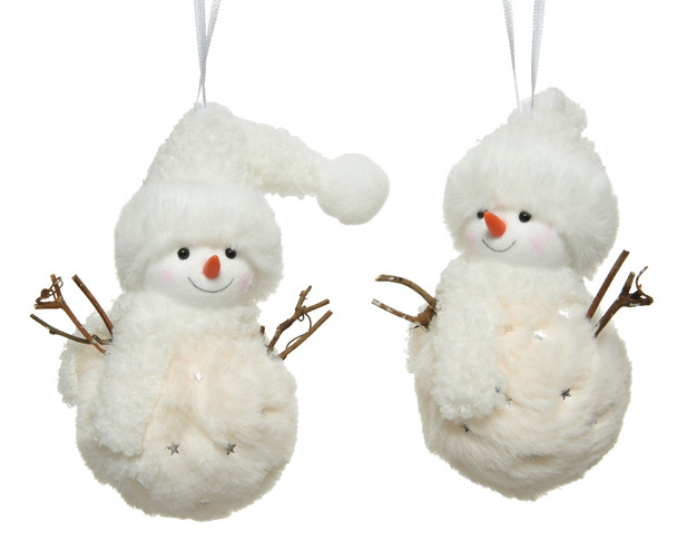 SILVER STAR SNOWMAN - 521106