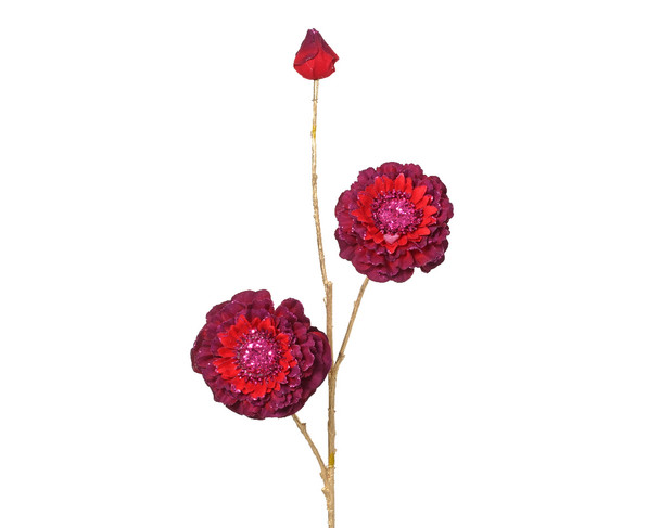 FLOWER SPRAY - OXBLOOD - 708083