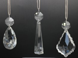 ICED JEWEL DROP ORN 3" - 78-20960