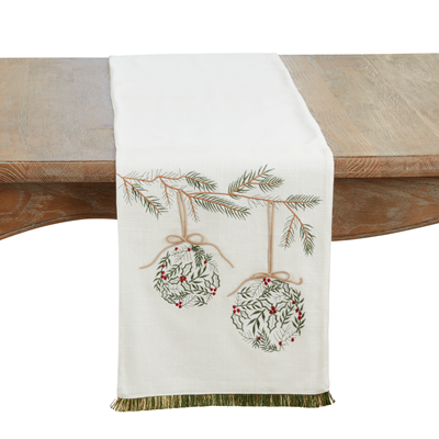 13"x72" IVORY ORNAMENT RUNNER - 8139.I1372B