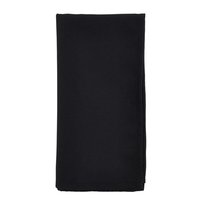 20" SET OF 12 EVERYDAY SQUARE NAPKIN BLACK - 321.BK20S