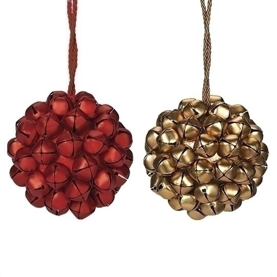 4"JINGLEBELL BALL ORNAMENT - 138089