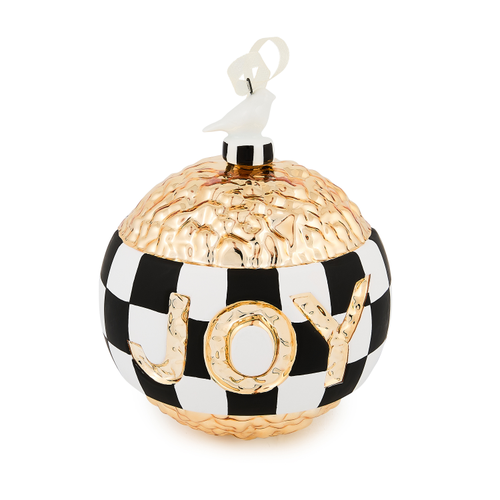 COURTLY NOEL JOY GLASS BALL ORNAMENT - 53913-1634