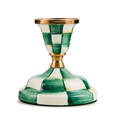 EMERALD CHECK SHORT CANDLESTICK - 89818-1040