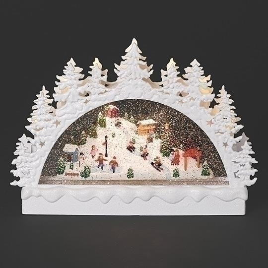 LIGHTED SWIRL SKI RESORT ARCH - 139046