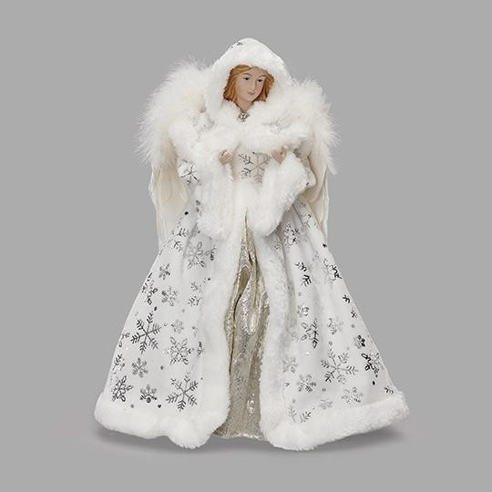 SNOWFLAKE COAT ANGEL TREE TOPPER - 139126