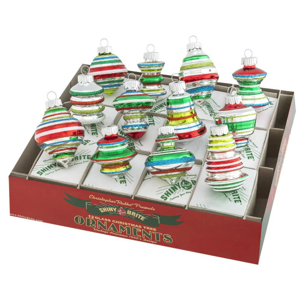 HOLIDAY SPLENDOR 12 COUNT 1.75" - DECORATED SHAPES - 4027985