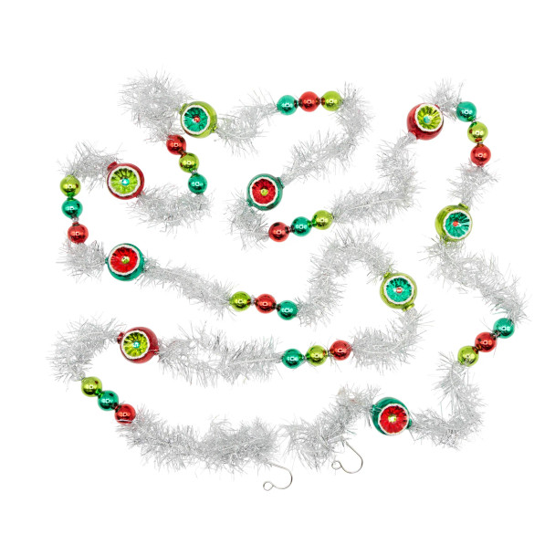 HOLIDAY SPLENDOR 7' TINSEL GARLAND - 4028321