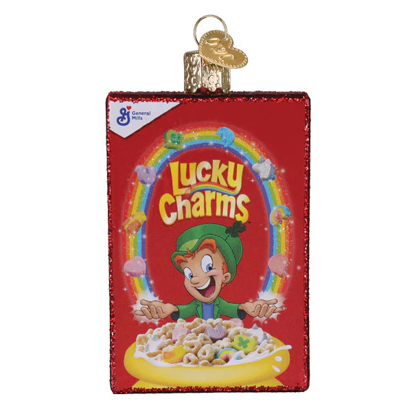 LUCKY CHARMS BOX ORN - 32762