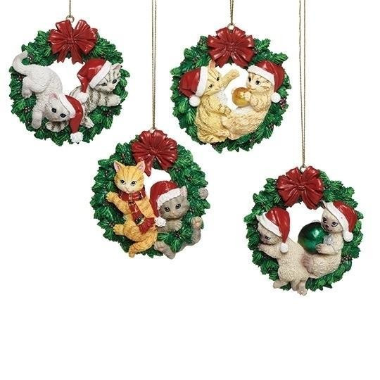 CATS IN HATS ON WREATH - 139705