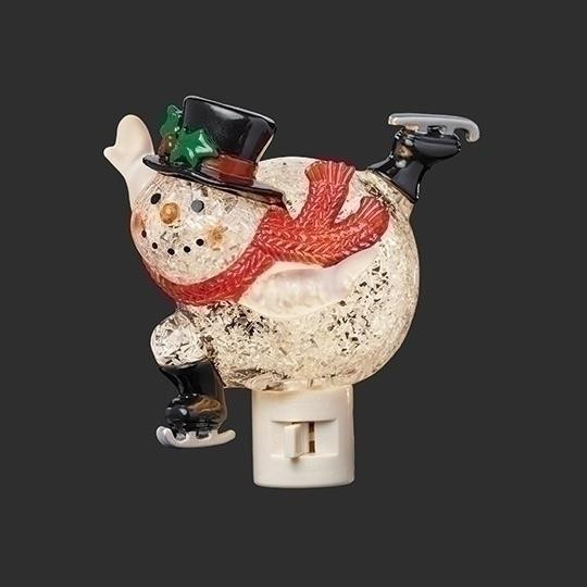 SNOWMAN SKATING NIGHT LIGHT - 160502