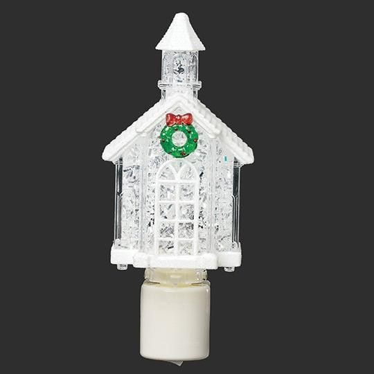 LED WHITE CHURCH NIGHT LIGHT - 160522