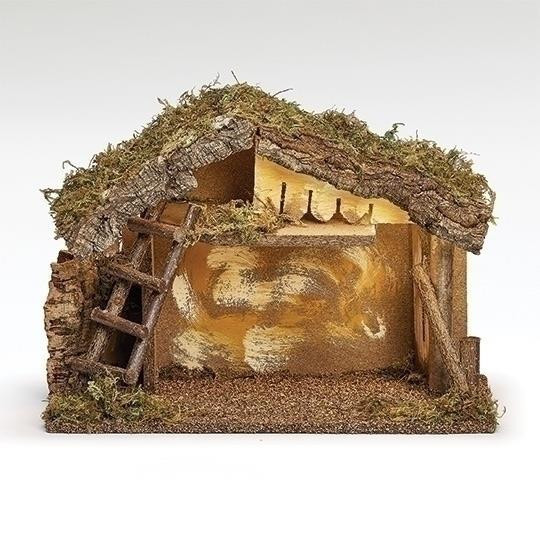 LED ITALIAN STABLE FOR 5" SCALE NATIVITY FIGURES - 50441