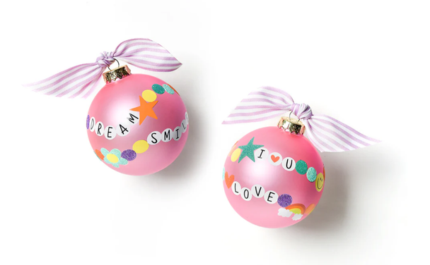 FRIENDSHIP BRACELET GLASS ORNAMENT - CELEB-BRACELET
