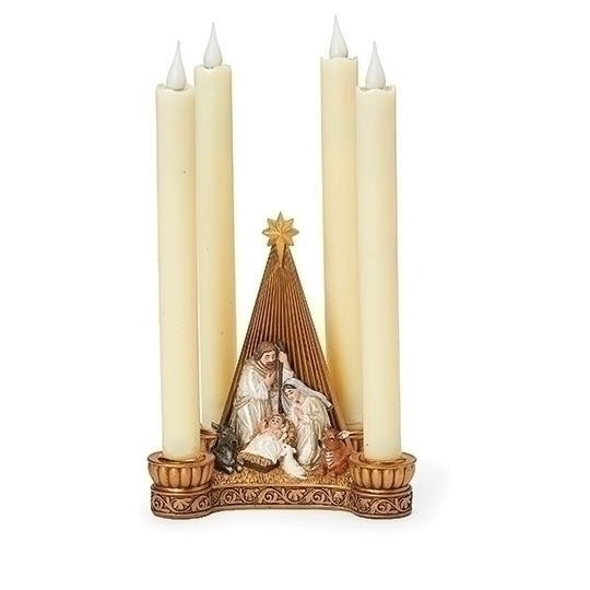 HOLY FAMILY ADVENT CANDLE HOLDER - 633043
