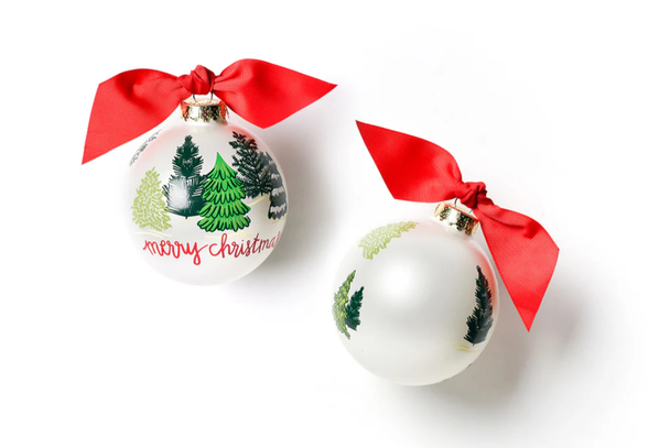 FRIENDLY FIRS GLASS ORNAMENT - CHMAS-FFIRS