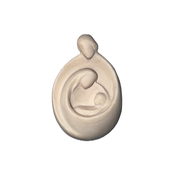 2" NATURAL MAPLE WOOD HOLY FAMILY WITH MAGNET - 17045MA5AN