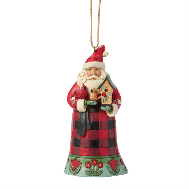 HIGHLAND GLEN SANTA CARDINAL ORNAMENT - JIM SHORE - 6019277