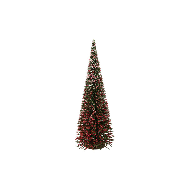WOOD TREE WITH FAUX BERRIES AND SUGAR - SMALL - XT1596