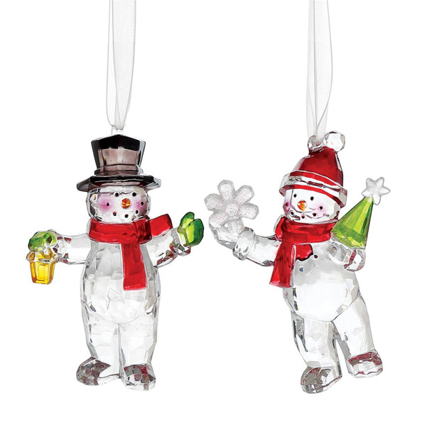 FACET SNOWMAN ORNAMENT - 6015562