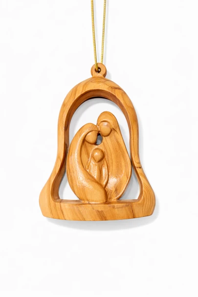 BELL SHAPED ORNAMENT WITH NATIVITY - HF-43