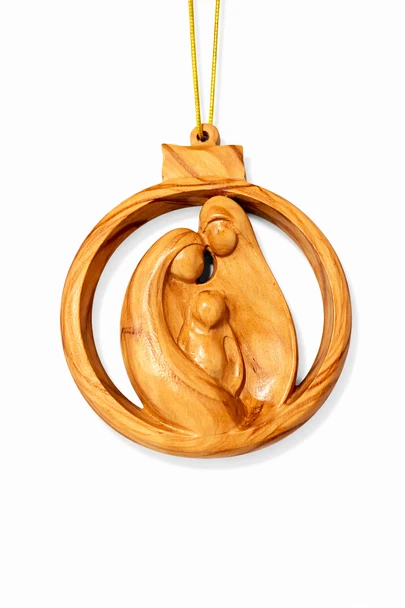 ROUND SHAPED ORNAMENT WITH NATIVITY - HF-44