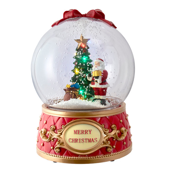 MUSICAL MERRY CHRISTMAS SNOWING GLOBE - JEL1338