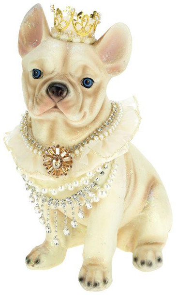 JEWELED REGAL BULLDOG - 14.5 INCHES - 63-62509