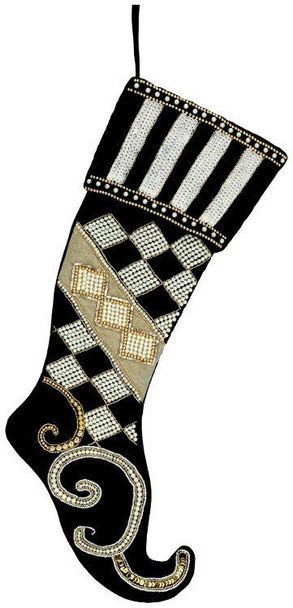 ELEGANT CHECK STOCKING - 23X8 INCHES - 70-68906