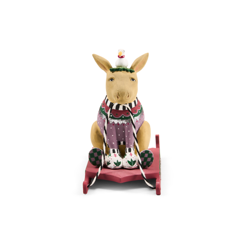 PATIENCE BREWSTER - MOOSELTOE BABY MOOSE ON SLED - 08-41246