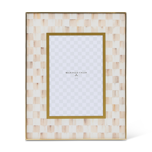 MOCHA CHECK - 4X6 INCH GLASS FRAME - 31010-840