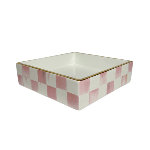 ROSY CHECK COCKTAIL NAPKIN HOLDER - 35514-740