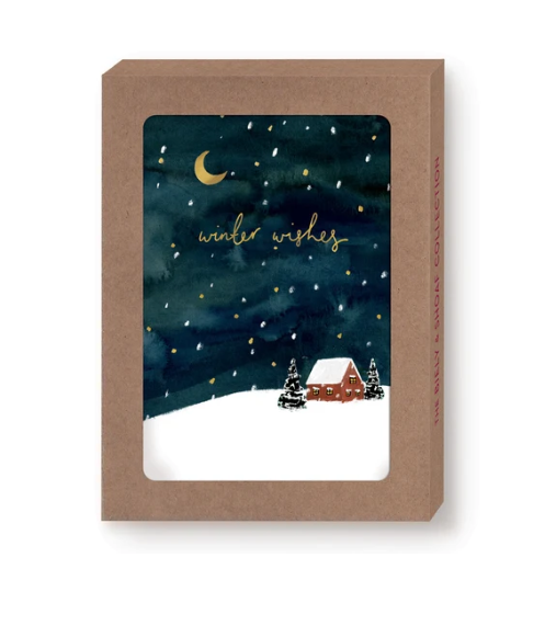WINTER WISHES HOLIDAY WISHES - BOXED CARDS - LMX030BX