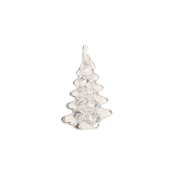 CLEAR GLASS CHRISTMAS TREE - SMALL - XS6496