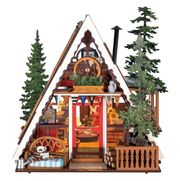 LIT A-FRAME CABIN - DIY MINIATURE HOUSE - ROLIFE - DG181