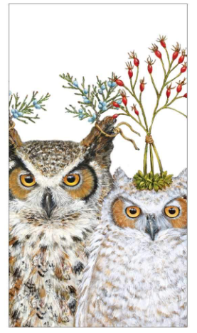 HOLIDAY HOOT - GUEST TOWELS - 1413590