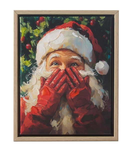 SANTA'S SECRET WALL ART - 4656293