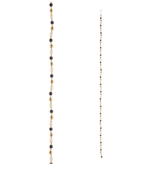 BLACK WHITE PEARL GARLAND - G4617574