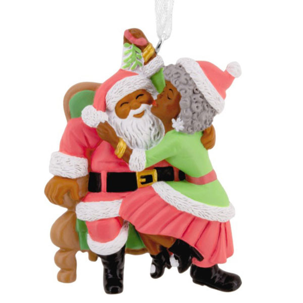 MAHOGANY SANTA AND MRS. CLAUS - 1HAJ2194