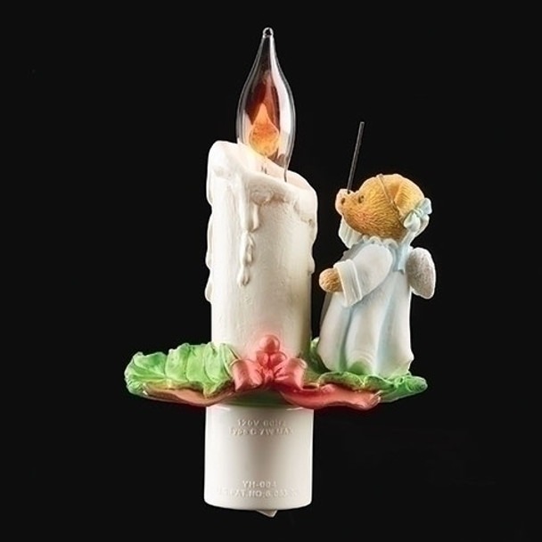 TEDDY W/ CANDLE NIGHTLIGHT - 132862