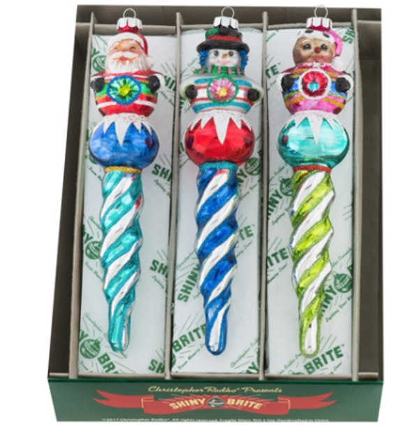 Christmas Confetti 3 Count 7" Figure Icicles.