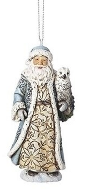 BLUE SANTA ORN - 633210